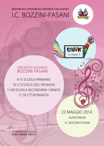 Concerto 22 maggio 2014 Orchestra Giovanile Bozzini-Fasani